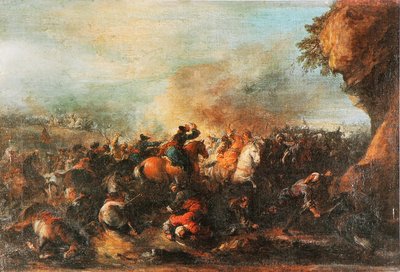 Combat Between Turks and Christians by Joseph Parrocel